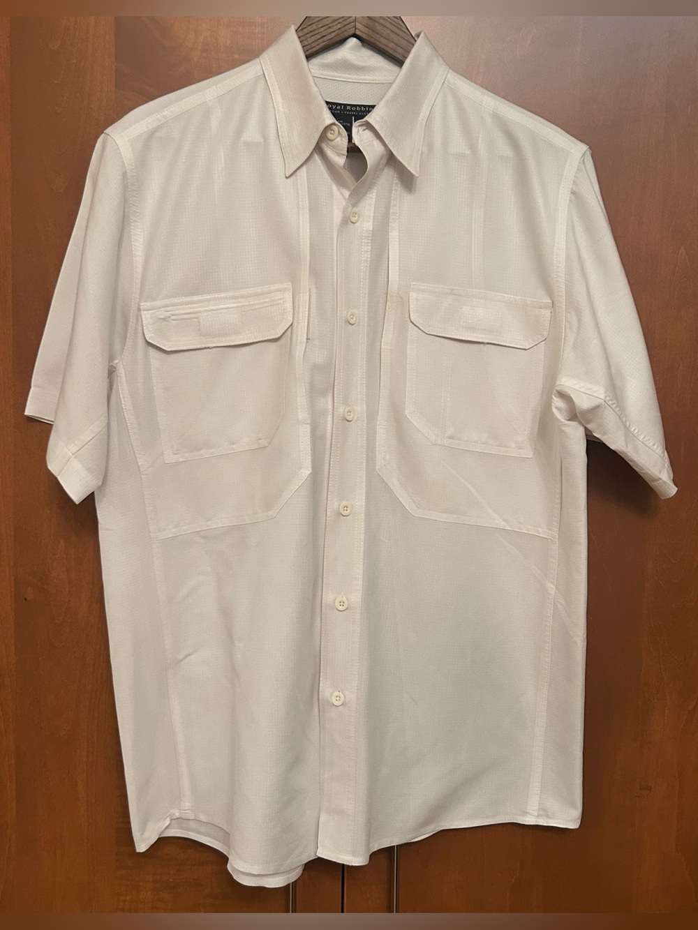 Royal Robbins outdoor/travel button down-crisp white with smart features, Sz M